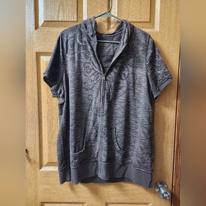Maurices short sleeve zippered hoodie